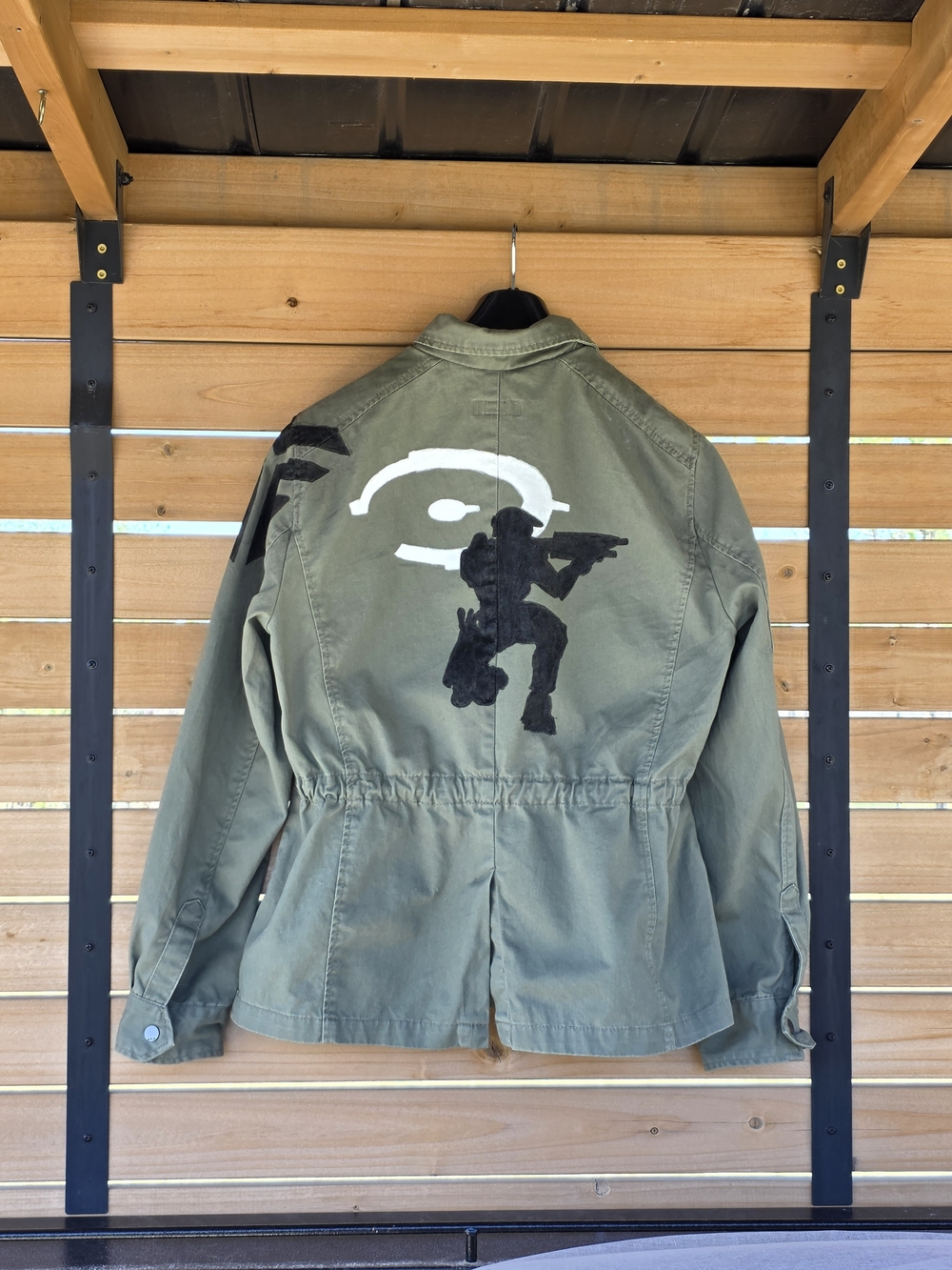 Custom Hand Painted Halo Utility Jacket